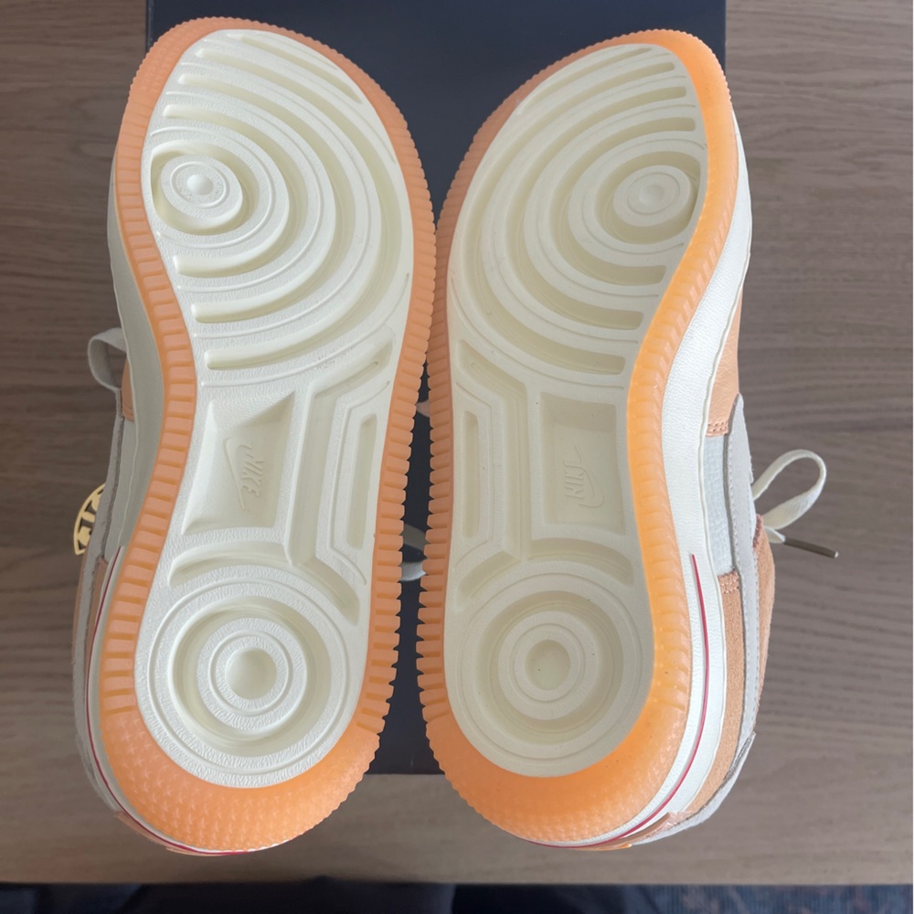 Nike Air Force 1 Shadow sisterhood in cashmere and Cream 9 streetwear orange - Picture 7 of 10